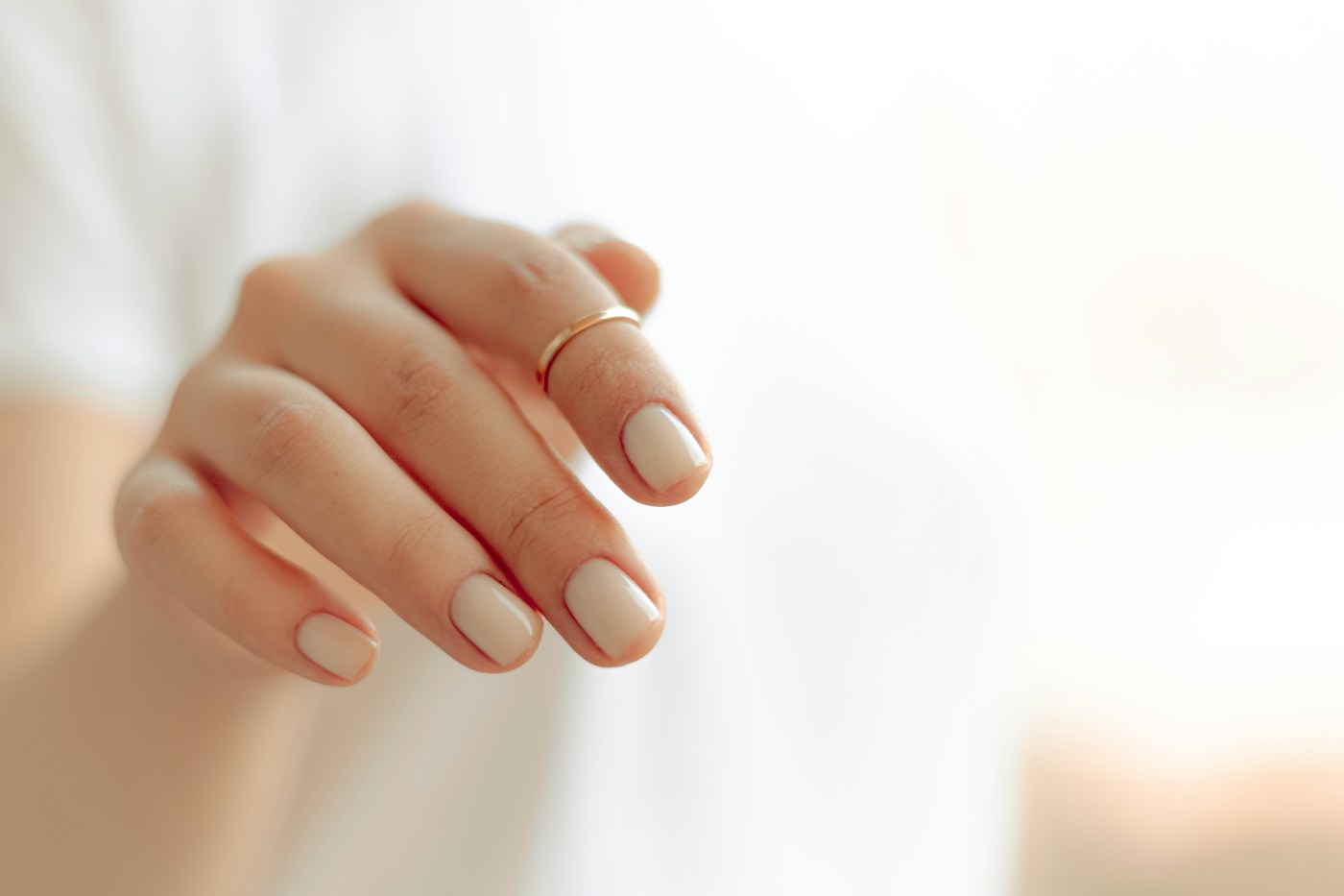 Esmaltação nude clean